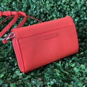 Vera Bradley Coral Red Crossbody Wallet